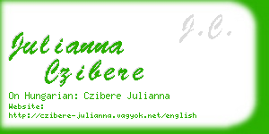 julianna czibere business card